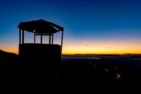 Observatory view during dusk Stock Photos