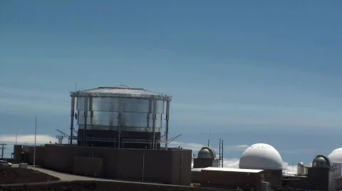Observatory,astrological, Hawaii, Maui Stock Footage