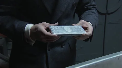 Observe banknote printing template Stock Footage 249508936