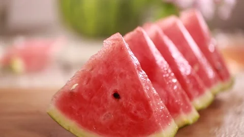 Observe watermelon cross section (6) Video stock 202234590