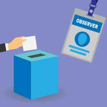 Observer badge Stock Illustration