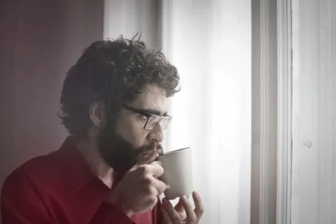 Observer man Stock Photos