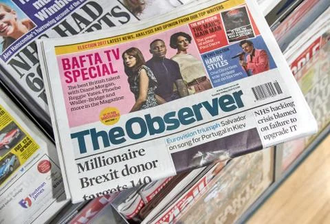The Observer newspaper Stock Photos