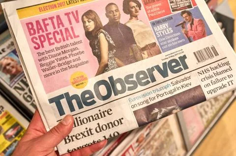 The Observer newspaper Stock Photos