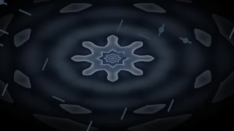 Observing Abstract Visual Motion in a Calming Symmetrical Pattern Stock Footage 328618797