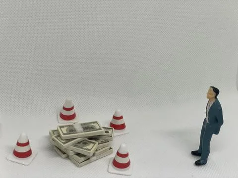Observing Financial Security Measures Stock Photos