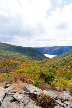 Observing the Hudson river Stock Photos