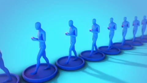 Obsessed with Your Smart Phone Stock Footage 262744669