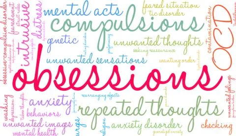 Obsessions Word Cloud イラスト素材