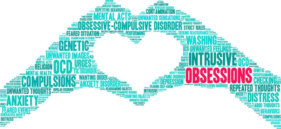 Obsessions Word Cloud Stock-Illustration