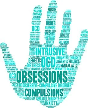 Obsessions Word Cloud Stock Illustration
