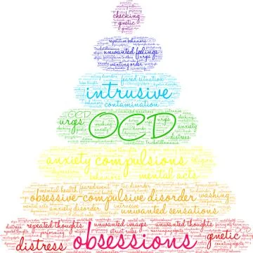 Obsessions Word Cloud Illustrazione stock