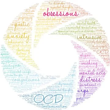 Obsessions Word Cloud Stock Illustration