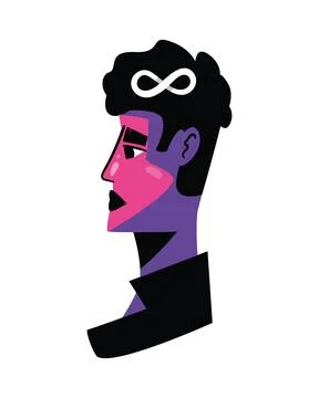 Obsessive compulsive disorder character Stock Illustration