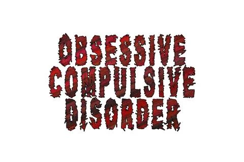 Obsessive compulsive disorder OCD, Banner, Poster and Sticker 스톡 일러스트
