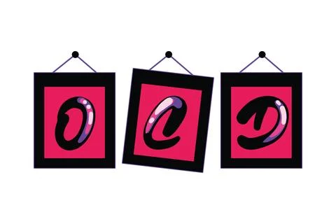 Obsessive compulsive disorder ocd sign Illustrazione stock
