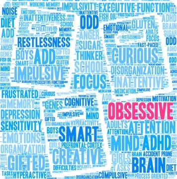 Obsessive Word Cloud イラスト素材
