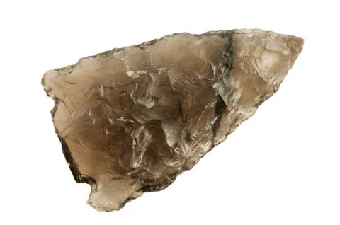 Obsidian arrowhead Stock Photos
