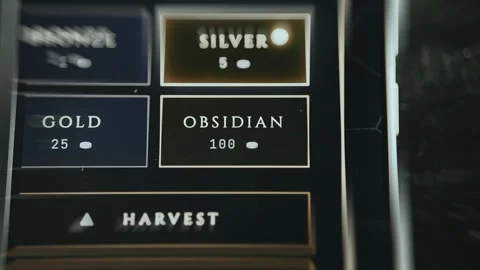 Obsidian denomination chosen within available options Stock Footage 334938600