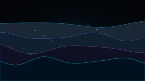 Obsidian Liquid Glass Caustic Waves with slow hypnotic specular reflections Stock Footage 345639114