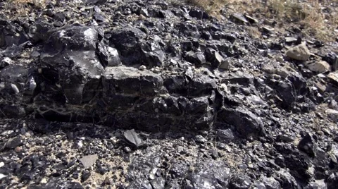 Obsidian Ore Stock Footage 54059352