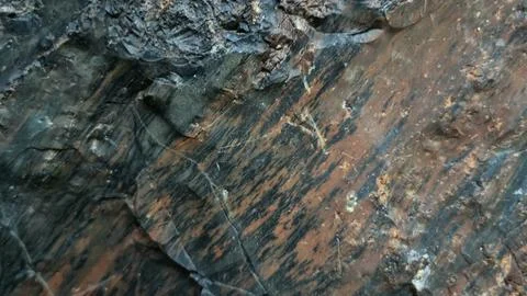 Obsidian stone background, stone wall background Stock Photos