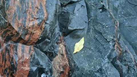 Obsidian stone background, stone wall background Stock Photos