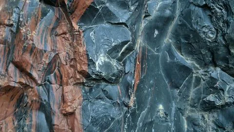Obsidian stone background, stone wall background Stock Photos