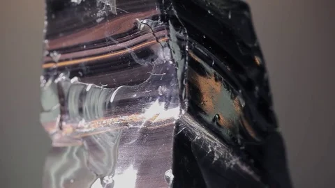 Obsidian stone Stock Footage 77999585