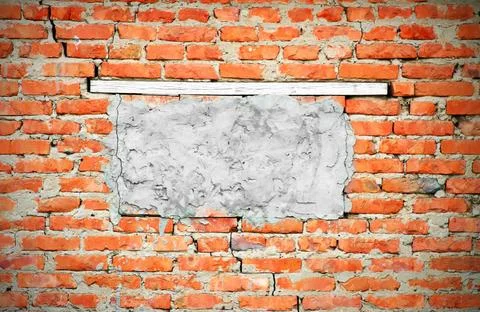 Obsolete brick wall texture pattern (vignette) obsolete brick wall texture... Stock Photos