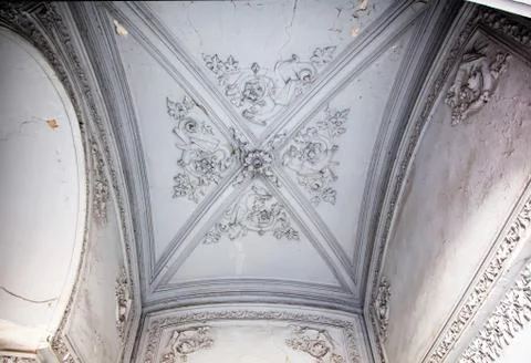 Obsolete classical ceiling Stock Photos