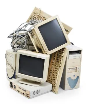 Obsolete computer Stock Photos