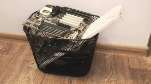 Obsolete electronic equipment Stock Footage 23631141