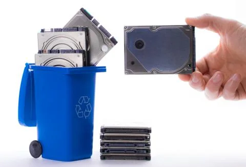 Obsolete Hard Disk Drives Stock Photos