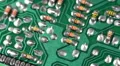 Obsolete Resistors Printed Circuit Board Electronic Components Macro Background HD Footage