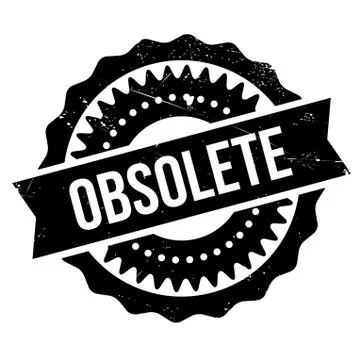 Obsolete stamp Stock Illustration