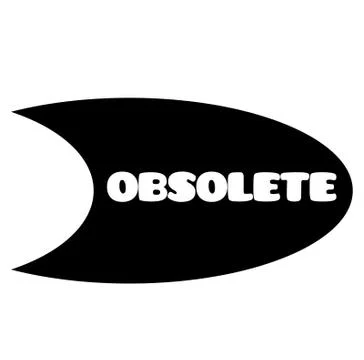 Obsolete stamp on white 스톡 일러스트