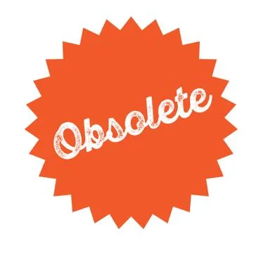 Obsolete stamp on white 스톡 일러스트