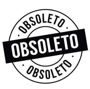 Obsolete stamp on white Illustrazione stock