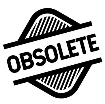 Obsolete stamp on white Illustrazione stock