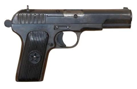 Obsolete vintage personal pistol Stock Photos