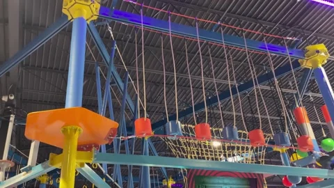 Obstacle Course Camera Shot Stock Footage 245247598