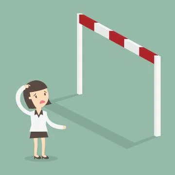 Obstacle Stockillustratie