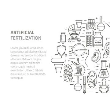 Obstetrics brochure design Stock Illustration