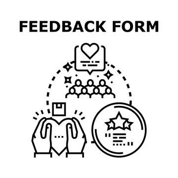 Obtaining customer feedback and client testimonials concept 库存插图