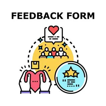 Obtaining customer feedback and client testimonials concept Stock Illustration