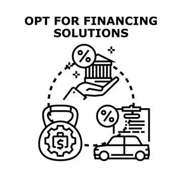 Obtaining financing solutions for various personal investments 스톡 일러스트