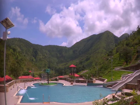 Obudu Water Park Timelapse Stock Footage 45687083