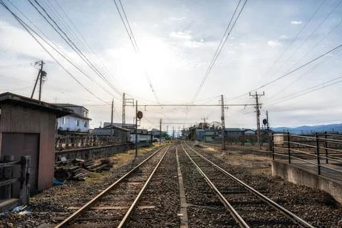 Obuse train station Stock Photos