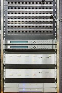 Obvan control panels racks Fotos de archivo